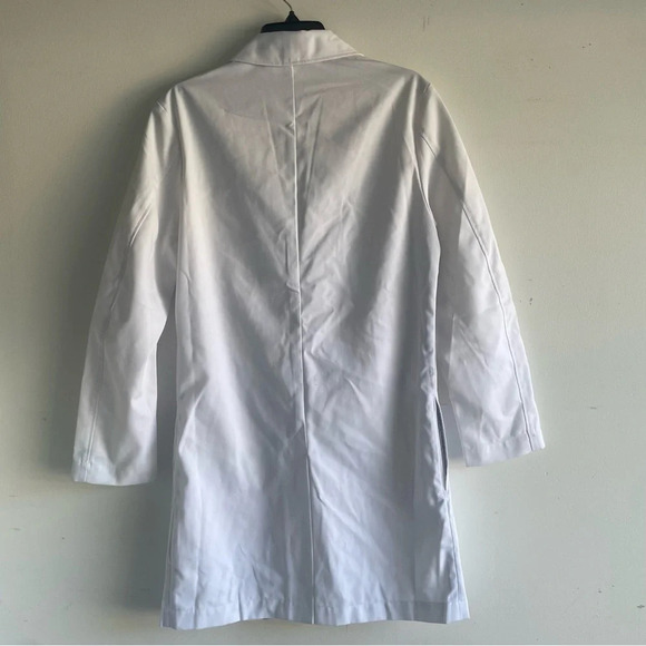 Medelita Men's White Professional Laennec Lab Coat 22386 - Picture 3 of 8